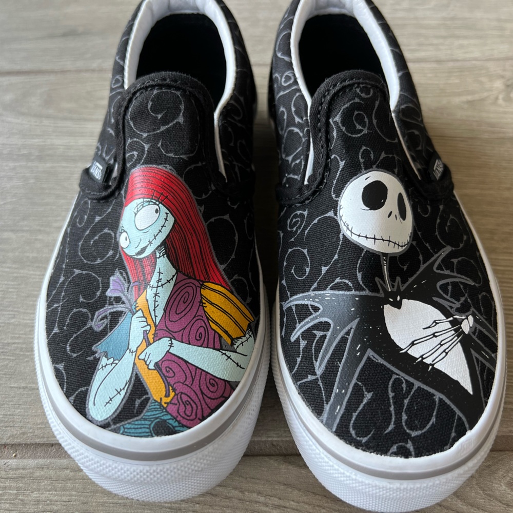 VANS NIGHTMARE BEFORE CHRISTMAS SLIP-ON SHOES Kids Size 13